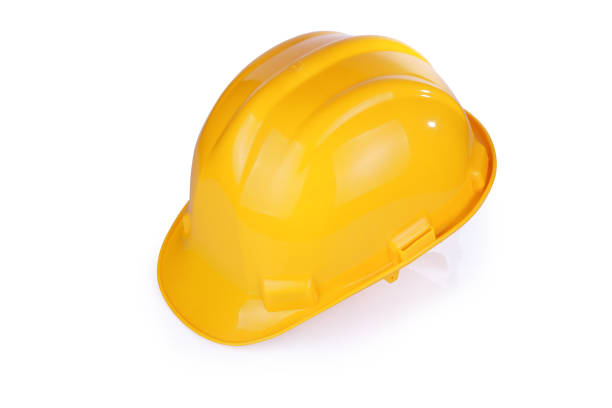 istock Yellow hardhat isolated on white background with clipping path 994460224
