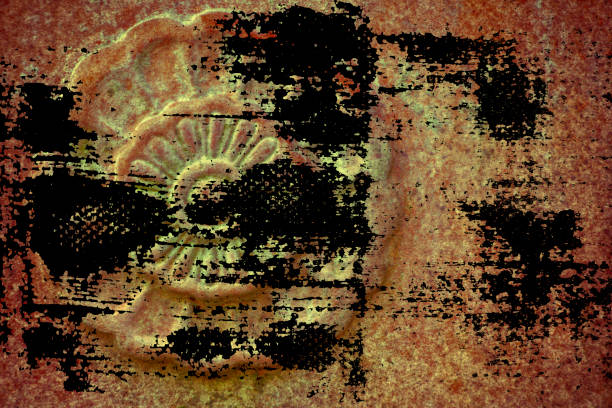 istock Grunge Ornate stone texture, circle rock shape, background for web site or mobile devices 994460632