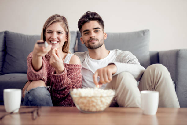 istock Couple in love enjoying at home 994482366