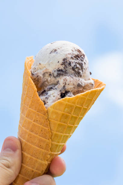 istock Sweet Sugary Ice Cream Cone Outside 994485328