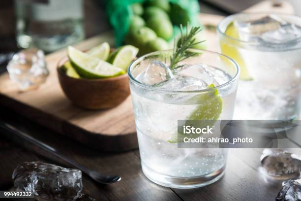 Fresh Gin Tonic Stock Photo - Download Image Now - Gin Tonic, Gin, Cocktail