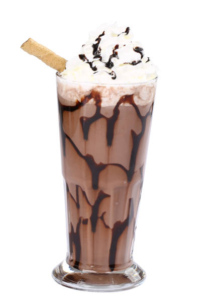 커피와 아이스 크림, 초콜릿 - latté cookie cappuccino coffee crop 뉴스 사진 이미지