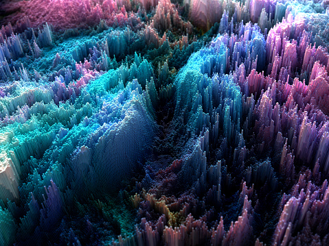 3d abstract landscape