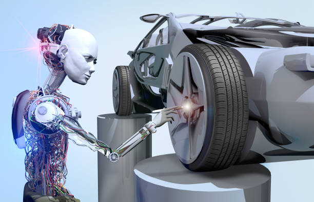 istock Cyborg Repairing a Car 994507698
