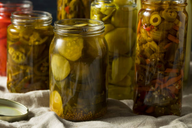 istock Homemade Pickled Vegetables in Jars 994510902