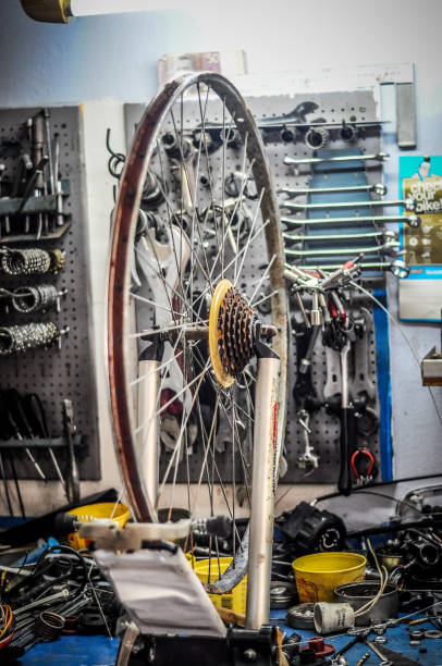istock Bicycle repair - chain and sprocket 994512958