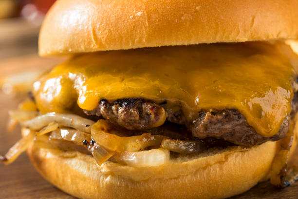 istock Homemade Oklahoma Fried Onion Cheeseburgers 994514060