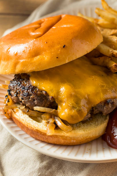 istock Homemade Oklahoma Fried Onion Cheeseburgers 994514152