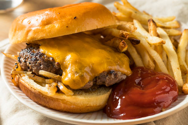 istock Homemade Oklahoma Fried Onion Cheeseburgers 994516174
