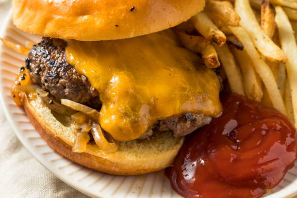 istock Homemade Oklahoma Fried Onion Cheeseburgers 994516236