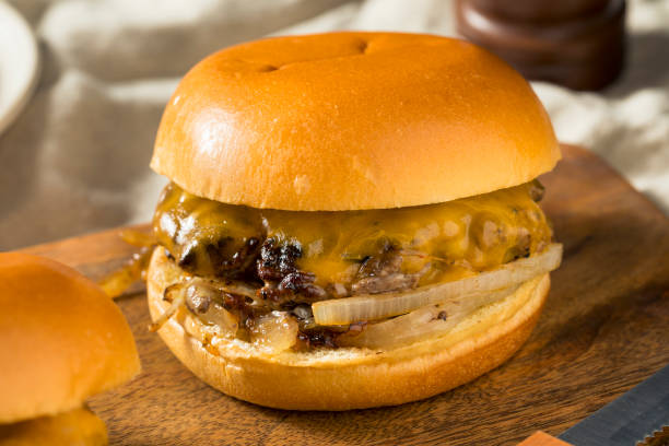 istock Homemade Oklahoma Fried Onion Cheeseburgers 994518218