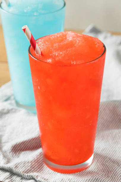 istock Frozen Red and Blue Slushies 994518716