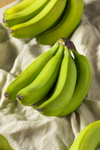 istock Organic Raw Green Unripe Bananas 994518838