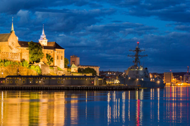 istock Oslo harbour at night, Norway 994535786