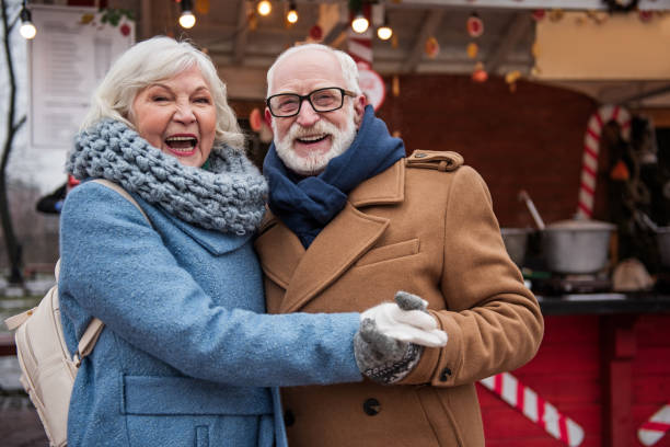 istock Smiling senior married couple having fun outdoor 994586458