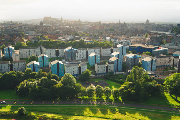 Aerial view of Edinburgh, Scotland