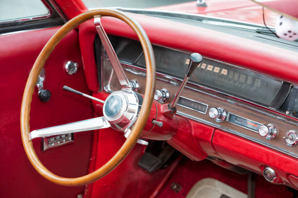 istock Interior of Old American Car 994600838