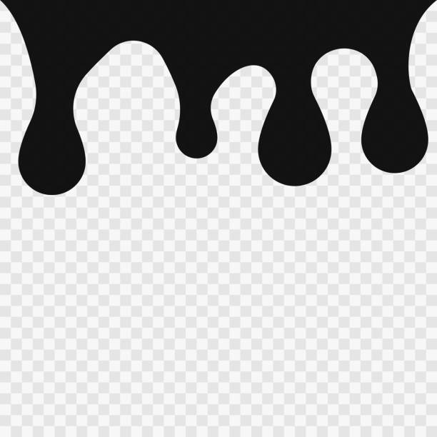 Ink dripping background Ink dripping background. Ink dripping isolated on chess background blood splatter transparent stock illustrations