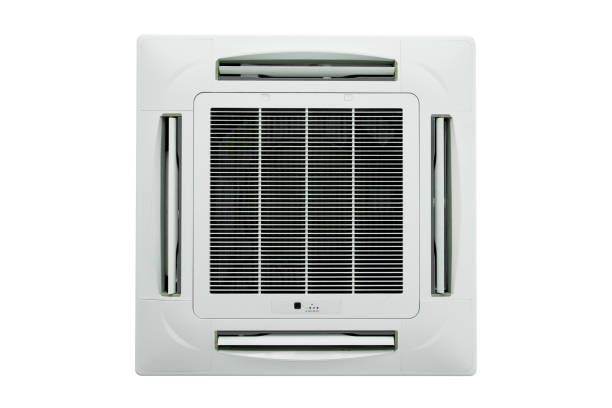 istock Air condition vent isolated on white background 994655088