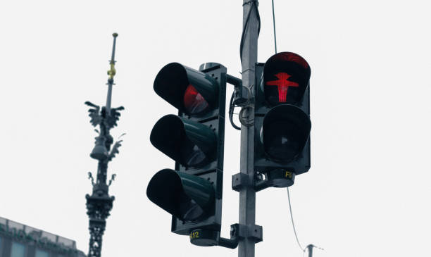 Berlin traffic lights ampelmann stock photo