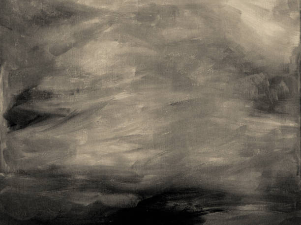 istock Abstract black and white  rough acrylic background 994705226
