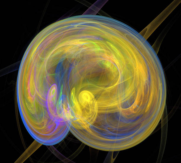 istock image of one Digital Fractal on Black Color 994705230