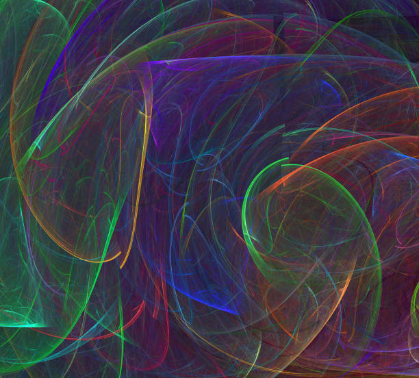 istock image of one Digital Fractal on Black Color 994707414