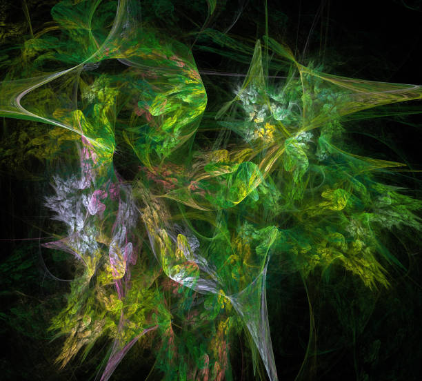 istock image of one Digital Fractal on Black Color 994710366