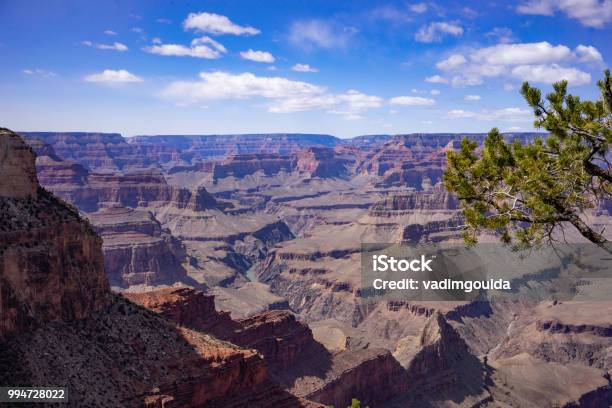 Grand Canyon Panorama Landscape Stock Photo - Download Image Now - Arizona, Blue, Canyon