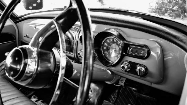 FC Dash inside of a old FC 1950 1959 photos stock pictures, royalty-free photos & images