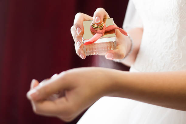 istock the bride applies perfume to herself on a hand 994743900