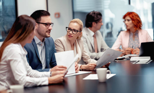 istock Two business colleagues working together on new project 994756298