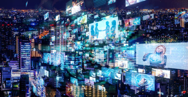 Social network and city.