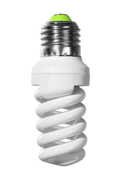 Compact Fluorescent Lamp with spiral tube isolated on a white background