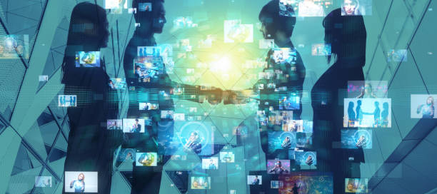 istock Social network concept. Group of businessperson. 994786372