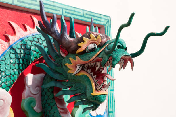 istock Chinese dragon on the wall. 994787220