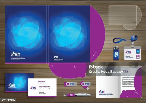 Digital Process Folder Layout Folder Template Design For Digital Technology Company Element Of ...