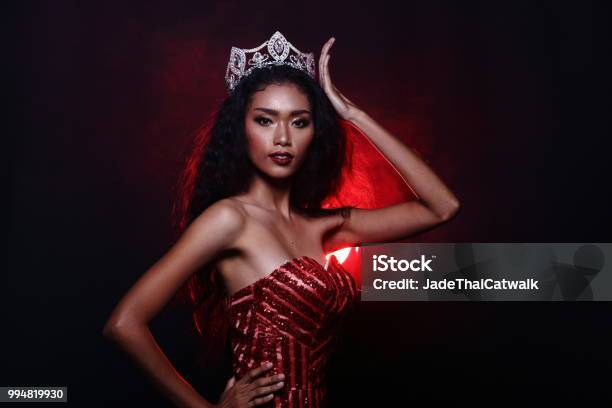 Miss Pageant Contest In Evening Ball Gown Long Ball Dress With Diamond Crown Fashion Make Up Hair Style Stock Photo - Download Image Now - iStock Miss Pageant Contest In Evening Ball Gown Long Ball Dress With Diamond Crown Fashion Make Up Hair Style Stock Photo - Download Image Now - iStock