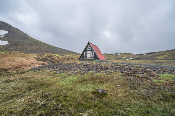 Icelandic landscape overcast day no people