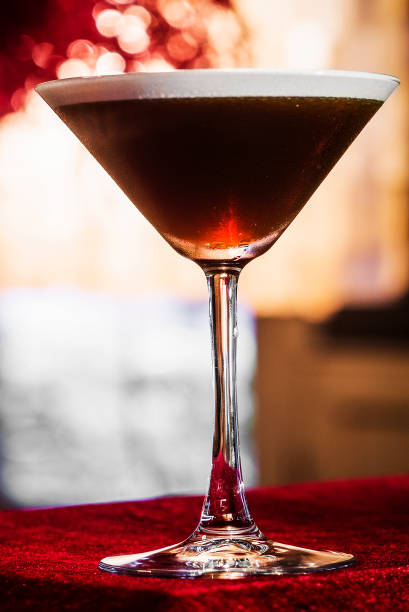 istock coffee espresso cream martini cocktail drink glass inside cozy bar 994854114