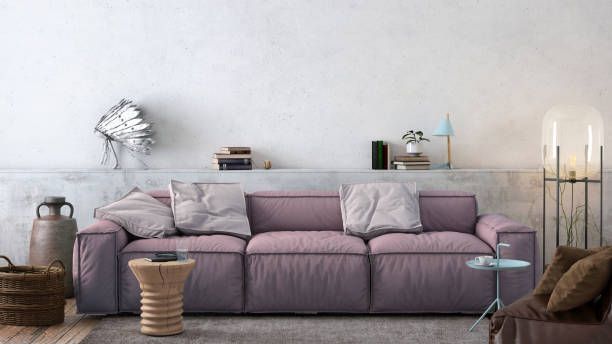 istock Modern Nordic interior with sofa and lots of details 994854122