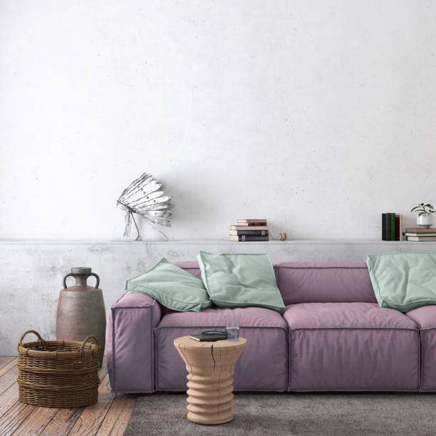 istock Modern Nordic interior with sofa and lots of details 994854150
