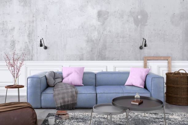 istock Modern Nordic interior with sofa and lots of details 994854152