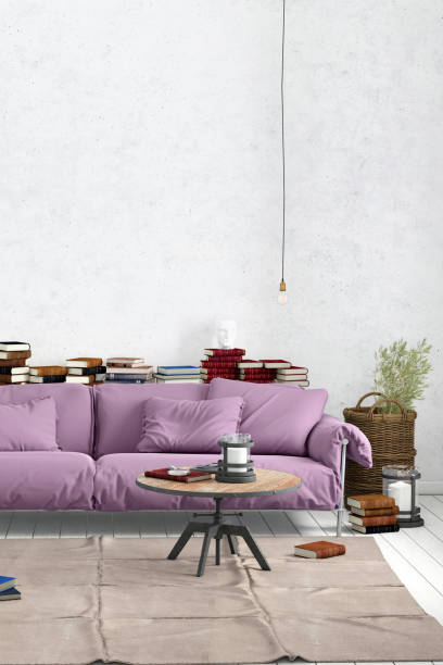 istock Modern Nordic interior with sofa and lots of details 994854156