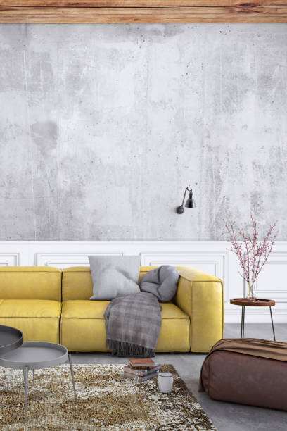 istock Modern Nordic interior with sofa and lots of details 994854162