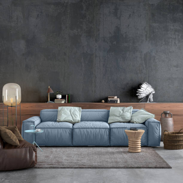 istock Modern Nordic interior with sofa and lots of details 994854200