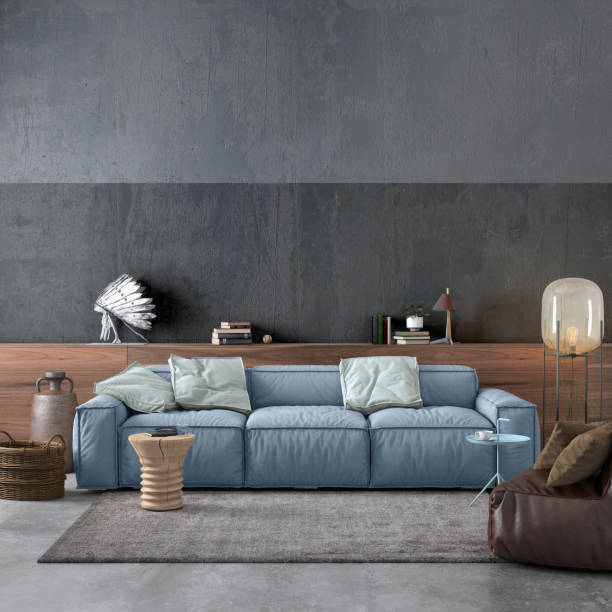 istock Modern Nordic interior with sofa and lots of details 994854206