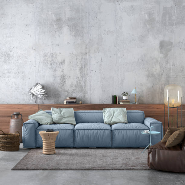 istock Modern Nordic interior with sofa and lots of details 994854252