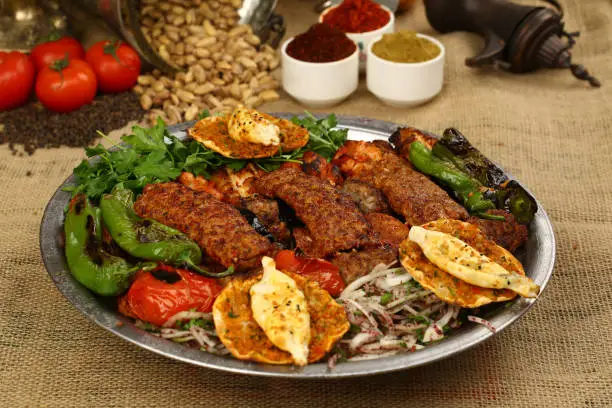 Adana Kebab, Barbecue, Chicken Meat, Lahmacun, Food