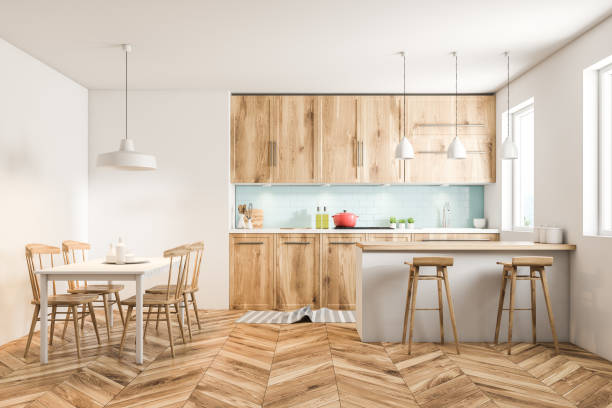 istock White and wooden Scandinavian style kitchen 994866496